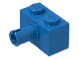 LEGO® Stein: Brick 1 x 2 with Pin 2458 | Farbe: Bright Blue