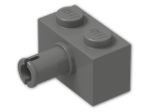 LEGO® Brick: Brick 1 x 2 with Pin 2458 | Color: Dark Grey
