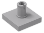 LEGO® Brick: Tile 2 x 2 with Pin 2460 | Color: Medium Stone Grey