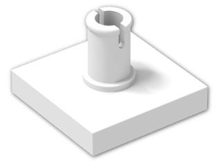 LEGO® Stein: Tile 2 x 2 with Pin 2460 | Farbe: White