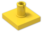 LEGO® Brick: Tile 2 x 2 with Pin 2460 | Color: Bright Yellow