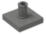 LEGO® Brick: Tile 2 x 2 with Pin 2460 | Color: Dark Grey