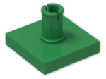 LEGO® Brick: Tile 2 x 2 with Pin 2460 | Color: Dark Green