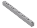 LEGO® Brick: Brick 1 x 16 2465 | Color: Medium Stone Grey
