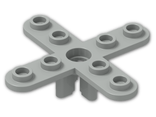 LEGO® Brick: Propellor 4 Blade 5 Diameter 2479 | Color: Grey