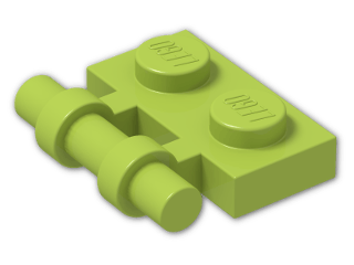 LEGO® Stein: Plate 1 x 2 with Handle 2540 | Farbe: Bright Yellowish Green