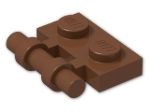 LEGO® Brick: Plate 1 x 2 with Handle 2540 | Color: Reddish Brown
