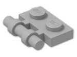 LEGO® Brick: Plate 1 x 2 with Handle 2540 | Color: Medium Stone Grey