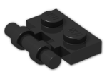 LEGO® Brick: Plate 1 x 2 with Handle 2540 | Color: Black