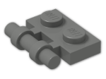 LEGO® Brick: Plate 1 x 2 with Handle 2540 | Color: Dark Grey