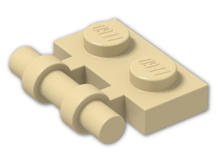 LEGO® Brick: Plate 1 x 2 with Handle 2540 | Color: Brick Yellow