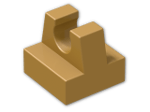 LEGO® Stein: Tile 1 x 1 with Clip 2555 | Farbe: Warm Gold