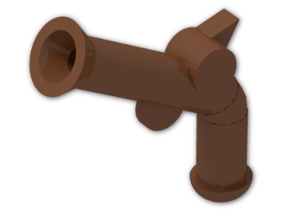LEGO® Stein: Minifig Gun Flintlock Pistol 2562 | Farbe: Reddish Brown