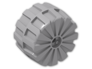 LEGO® Brick: Wheel Hard-Plastic Giant 2573 | Color: Medium Stone Grey