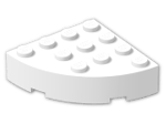 LEGO® Brick: Brick 4 x 4 Corner Round 2577 | Color: White