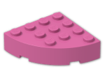 LEGO® Brick: Brick 4 x 4 Corner Round 2577 | Color: Bright Purple