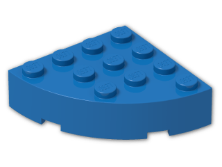 LEGO® Stein: Brick 4 x 4 Corner Round 2577 | Farbe: Bright Blue