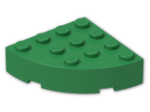 LEGO® Brick: Brick 4 x 4 Corner Round 2577 | Color: Dark Green