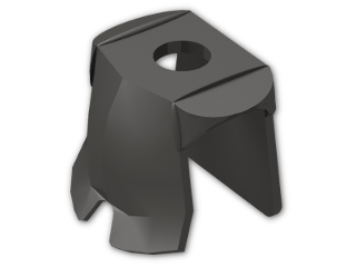 LEGO® Stein: Minifig Armour Plate 2587 | Farbe: Metallic Dark Grey
