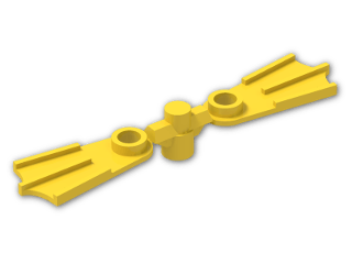 LEGO® Brick: Minifig Flippers on Sprue 2599c01 | Color: Bright Yellow