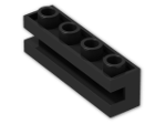 LEGO® Brick: Brick 1 x 4 with Groove 2653 | Color: Black