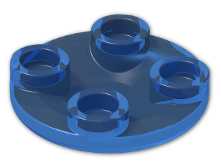 LEGO® Stein: Dish 2 x 2 2654 | Farbe: Transparent Blue