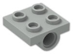 LEGO® Stein: Plate 2 x 2 with Holes 2817 | Farbe: Grey