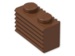 LEGO® Stein: Brick 1 x 2 with Grille 2877 | Farbe: Reddish Brown