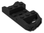 LEGO® Stein: Train Wheel Bogie Single Axle without Wheelset 2878 | Farbe: Black