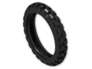 LEGO® Brick: Tyre 81.6 x 15 Motorcycle 2902 | Color: Black