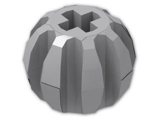 LEGO® Brick: Technic Ball with Grooves 2907 | Color: Medium Stone Grey