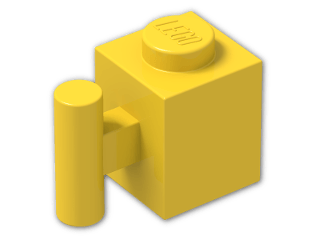LEGO® Stein: Brick 1 x 1 with Handle 2921 | Farbe: Bright Yellow