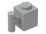 LEGO® Brick: Brick 1 x 1 with Handle 2921 | Color: Grey