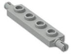 LEGO® Brick: Plate 1 x 4 with Wheels Holder 2926 | Color: Grey