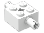 LEGO® Stein: Brick 2 x 2 with Pins and Axlehole 30000 | Farbe: White