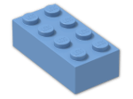 LEGO® Brick: Brick 2 x 4 3001 | Color: Medium Blue