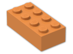 LEGO® Brick: Brick 2 x 4 3001 | Color: Bright Orange
