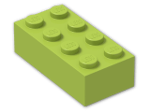 LEGO® Stein: Brick 2 x 4 3001 | Farbe: Bright Yellowish Green