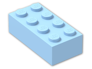 LEGO® Brick: Brick 2 x 4 3001 | Color: Pastel Blue