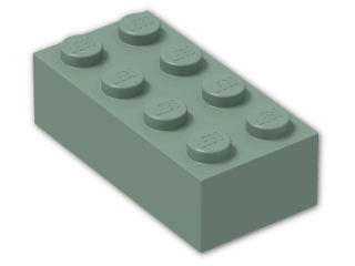 LEGO® Brick: Brick 2 x 4 3001 | Color: Sand Green