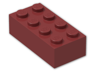 LEGO® Brick: Brick 2 x 4 3001 | Color: New Dark Red