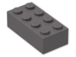 LEGO® Brick: Brick 2 x 4 3001 | Color: Dark Stone Grey