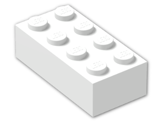 LEGO® Stein: Brick 2 x 4 3001 | Farbe: White