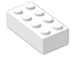 LEGO® Brick: Brick 2 x 4 3001 | Color: White