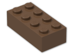 LEGO® Brick: Brick 2 x 4 3001 | Color: Brown