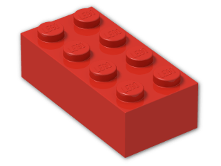 LEGO® Brick: Brick 2 x 4 3001 | Color: Bright Red
