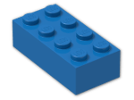 LEGO® Stein: Brick 2 x 4 3001 | Farbe: Bright Blue