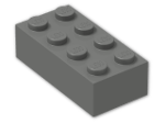 LEGO® Brick: Brick 2 x 4 3001 | Color: Dark Grey