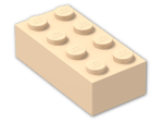 LEGO® Stein: Brick 2 x 4 3001 | Farbe: Light Nougat