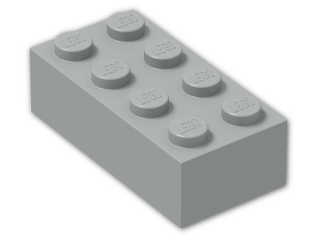 LEGO® Stein: Brick 2 x 4 3001 | Farbe: Grey